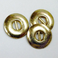 M-061 - 2-Hole Gold Metal Button